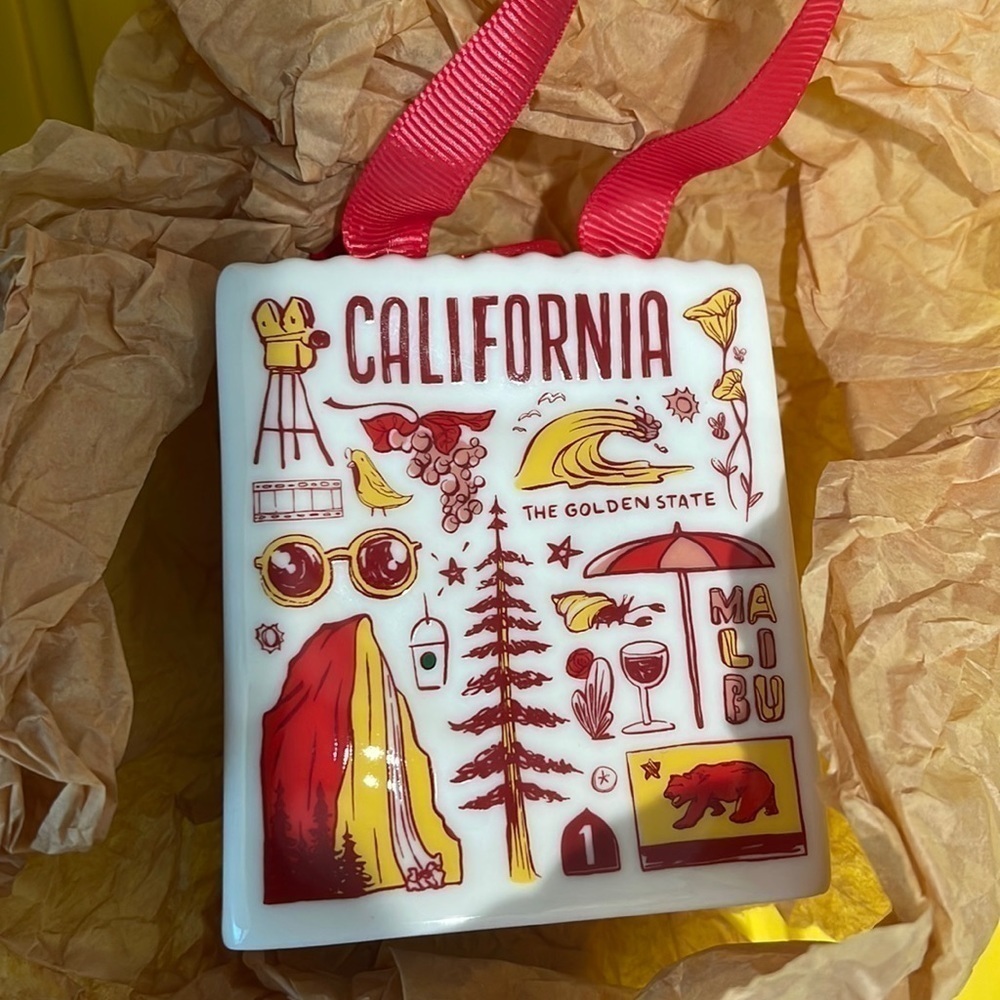 STARBUCKS➕California Ceramic Card Bag NWT